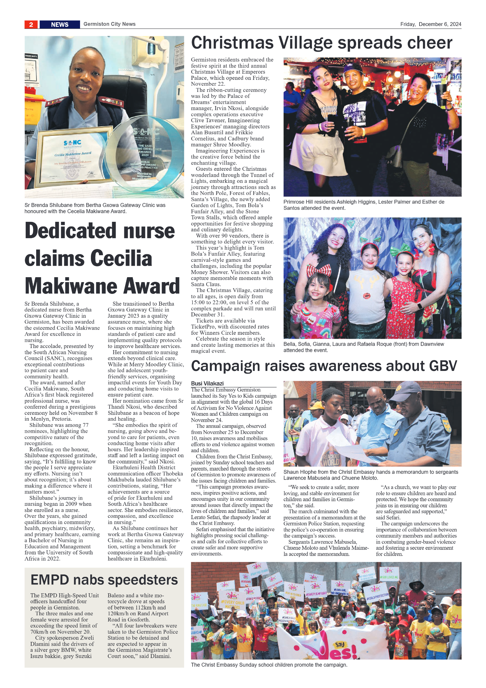 Germiston City News 6 December 2024 page 2