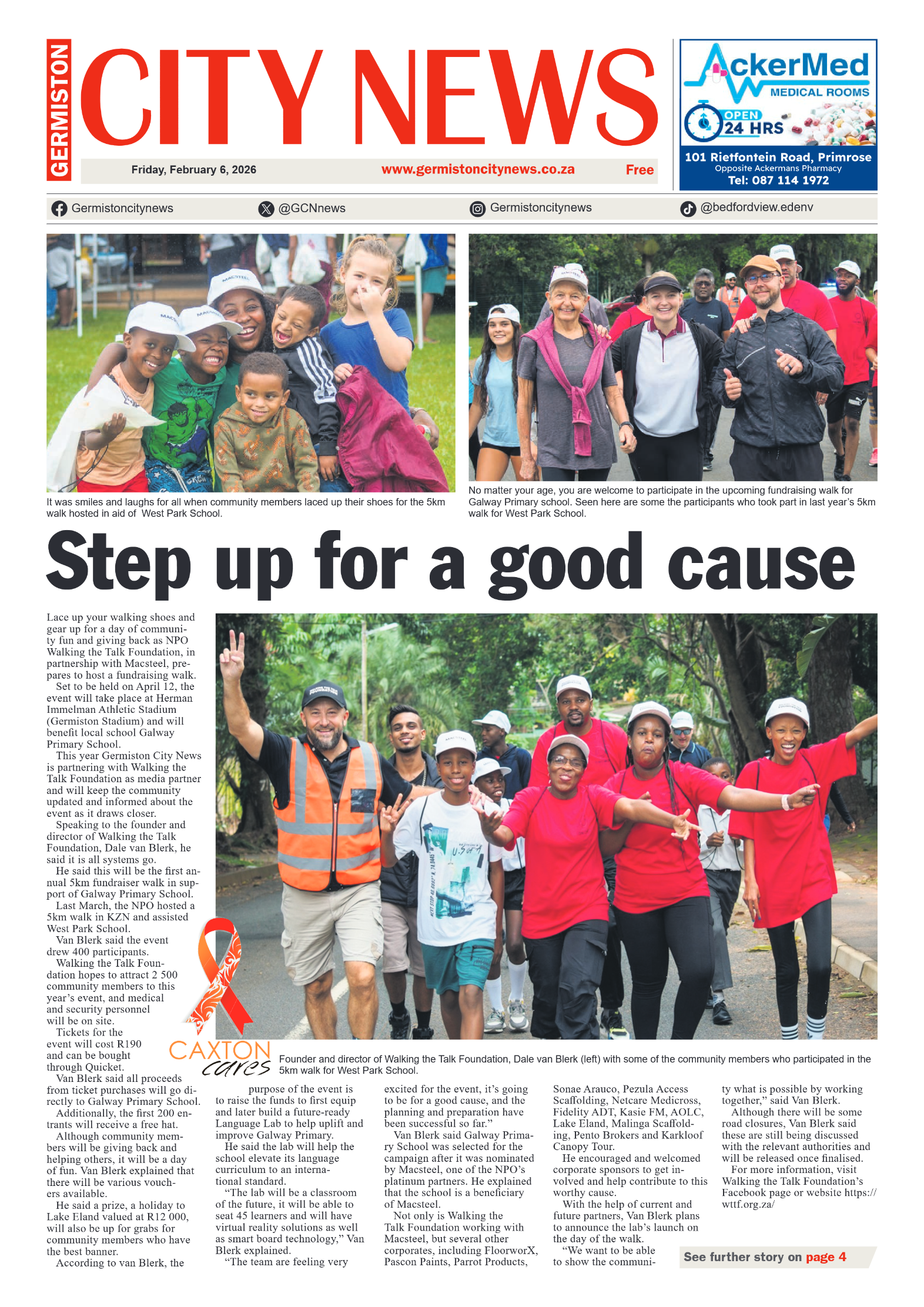 Germiston City News 6 February 2026 page 1