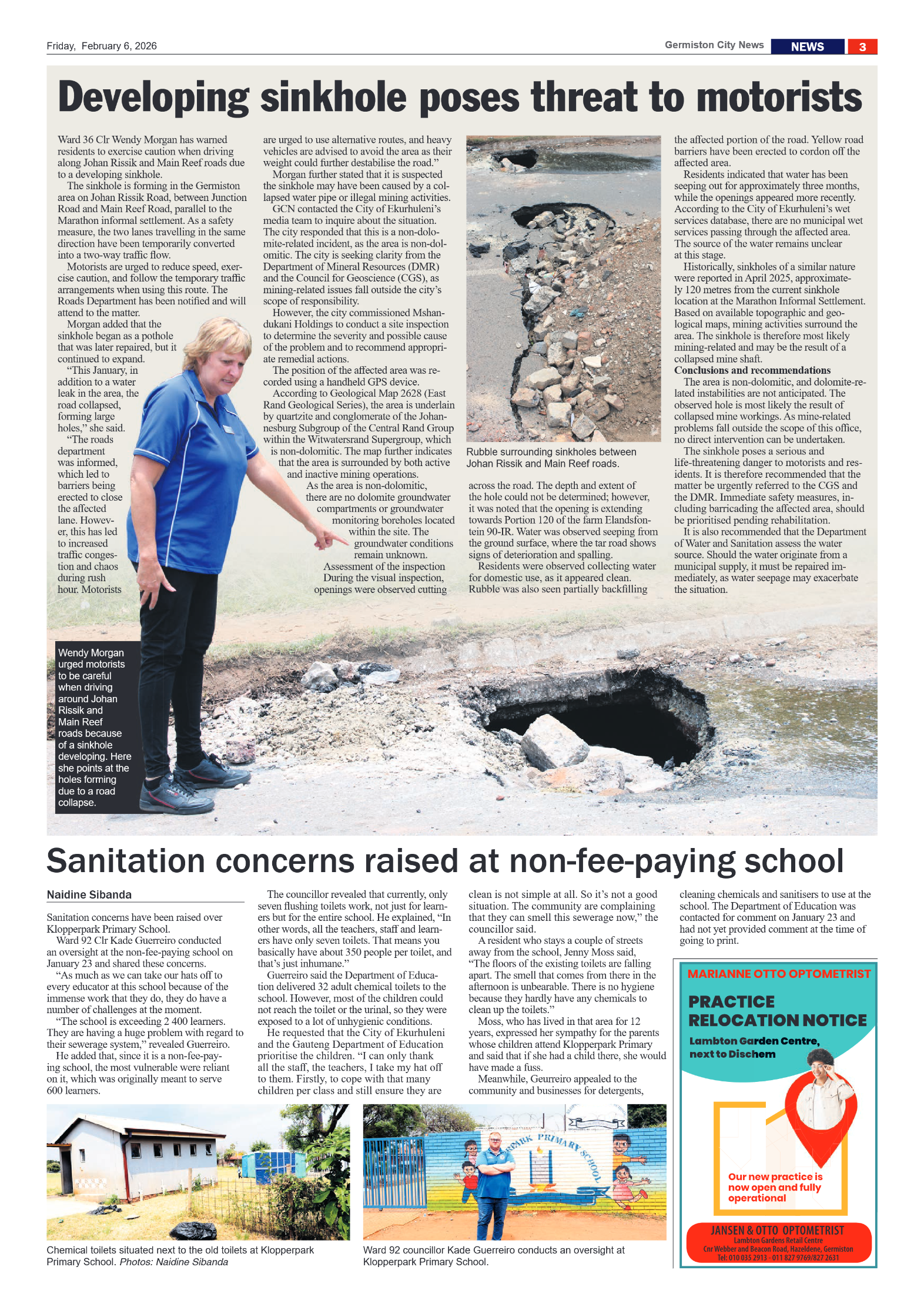 Germiston City News 6 February 2026 page 3