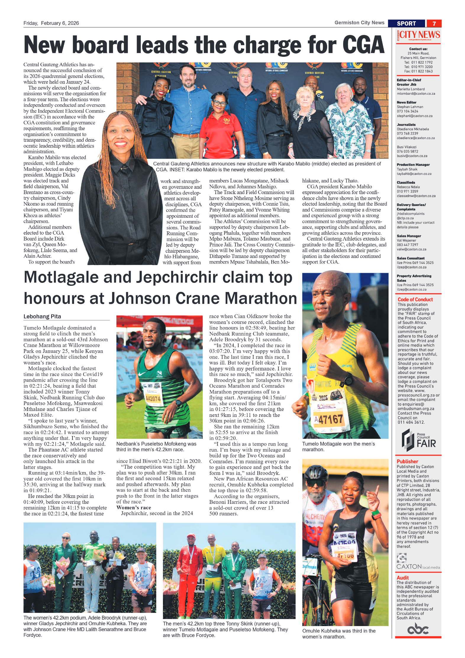 Germiston City News 6 February 2026 page 7