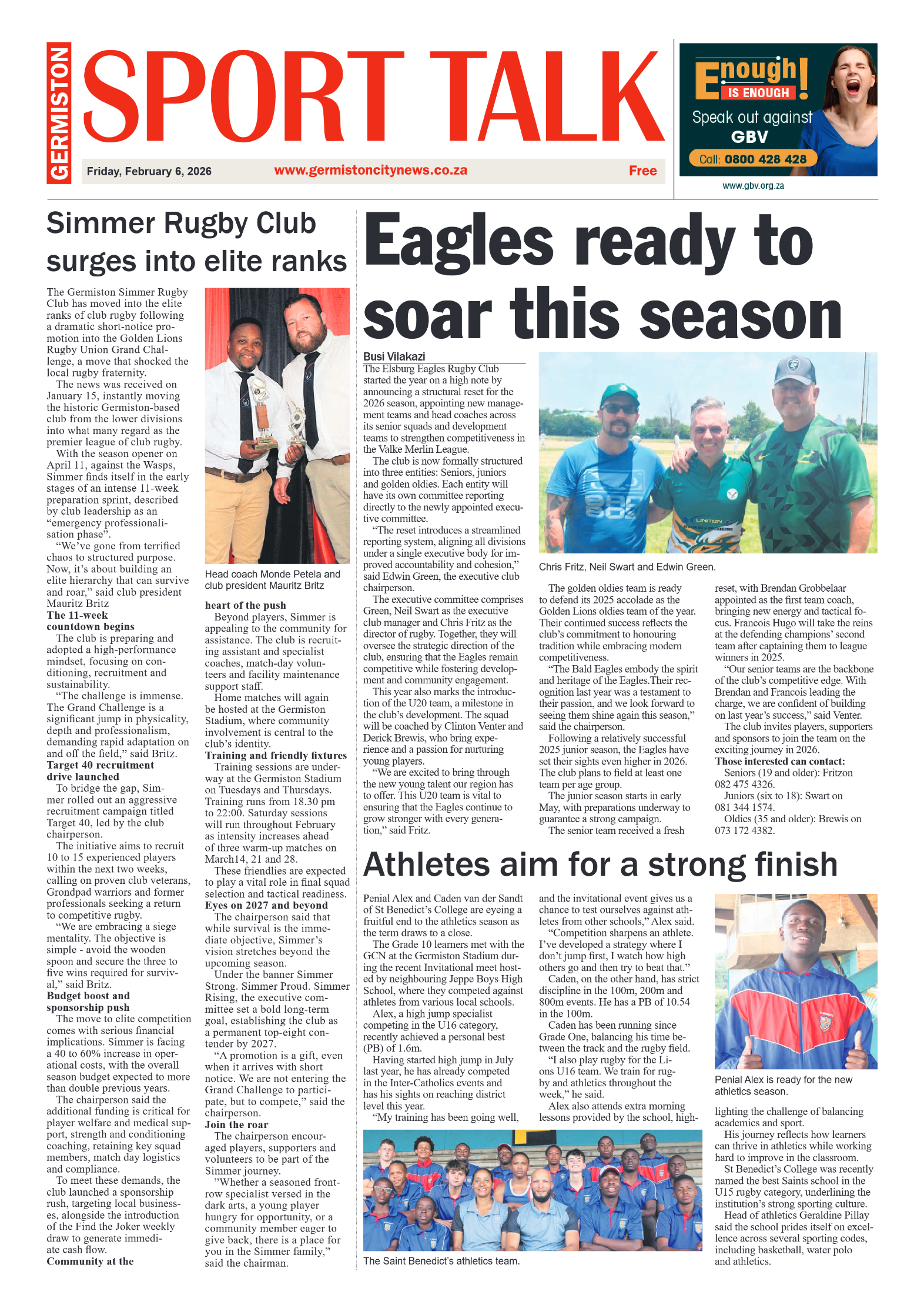Germiston City News 6 February 2026 page 8