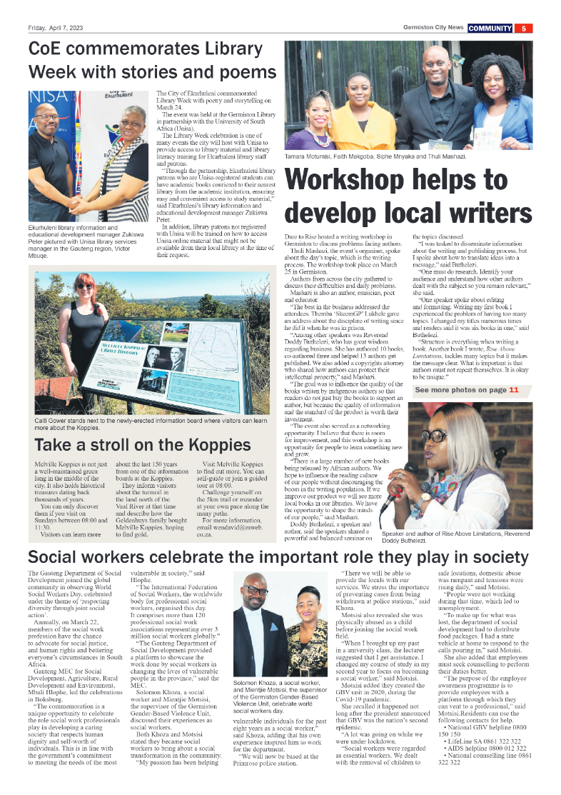 Germiston City News 7 April 2023 page 5
