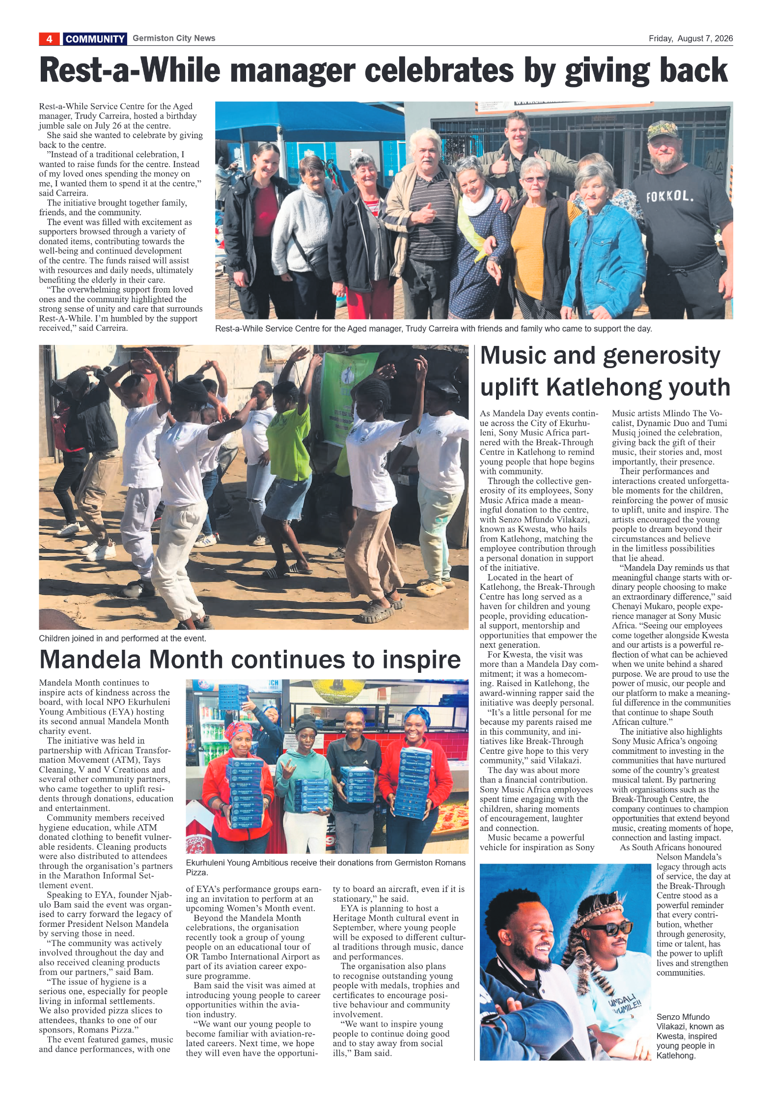 Germiston City News 7 August 2026 page 4