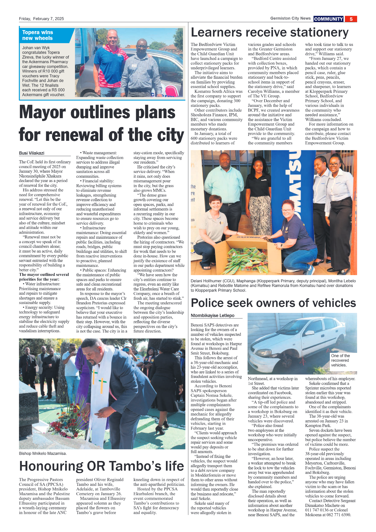 Germiston City News 7 February 2025 page 5