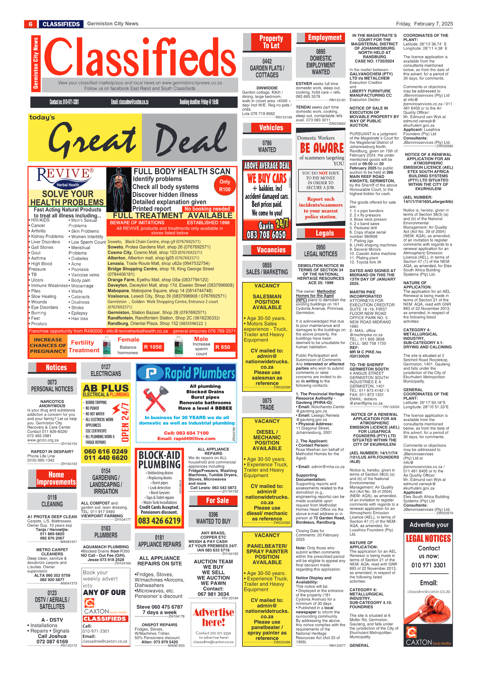 Germiston City News 7 February 2025 page 6