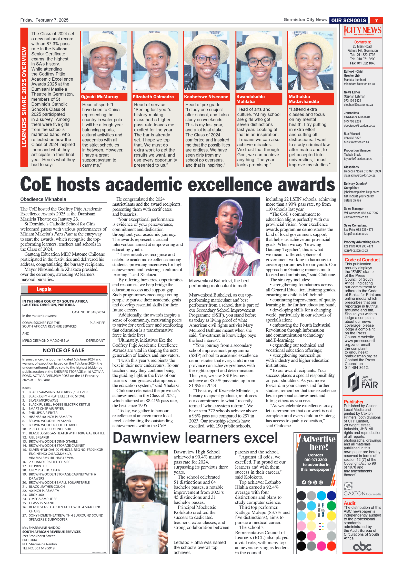 Germiston City News 7 February 2025 page 7