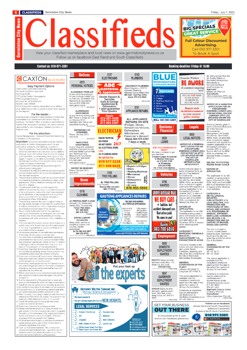Germiston City News 7 July 2023 page 6