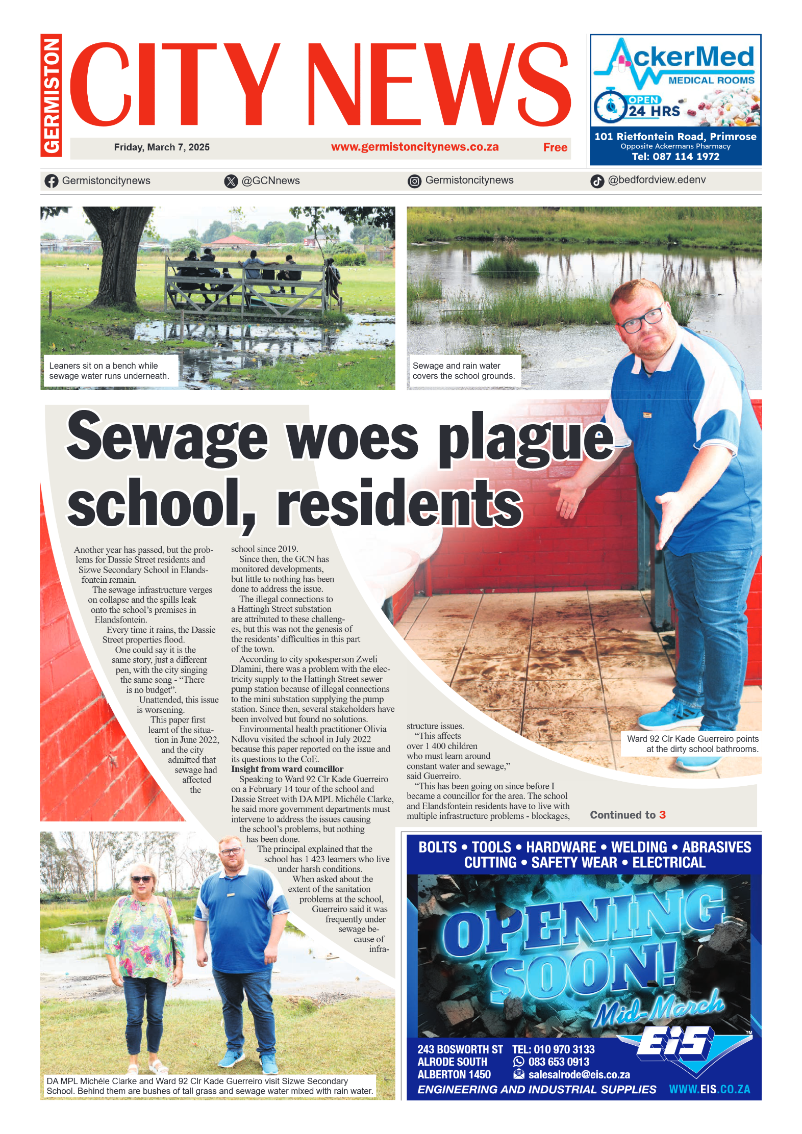 Germiston City News 7 March 2025 page 1