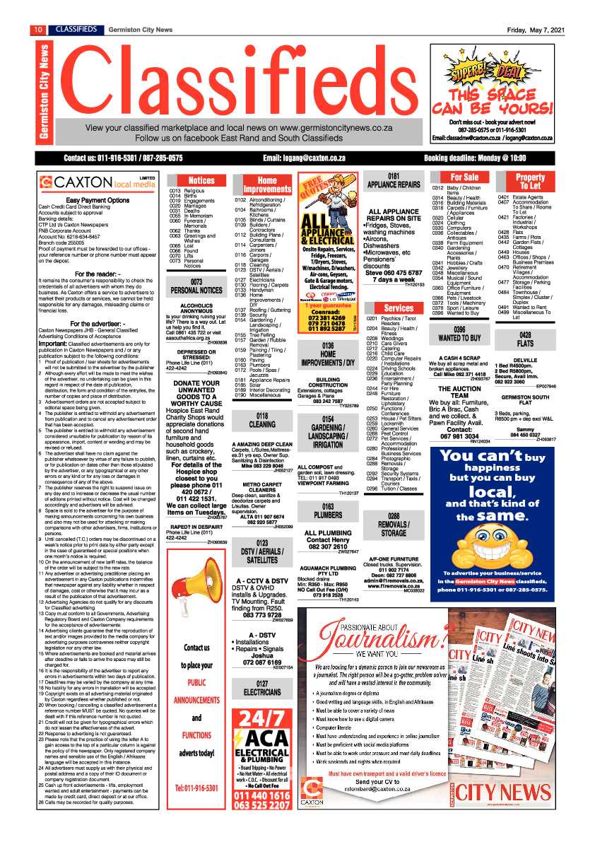 Germiston City News 7 May 2021 page 10