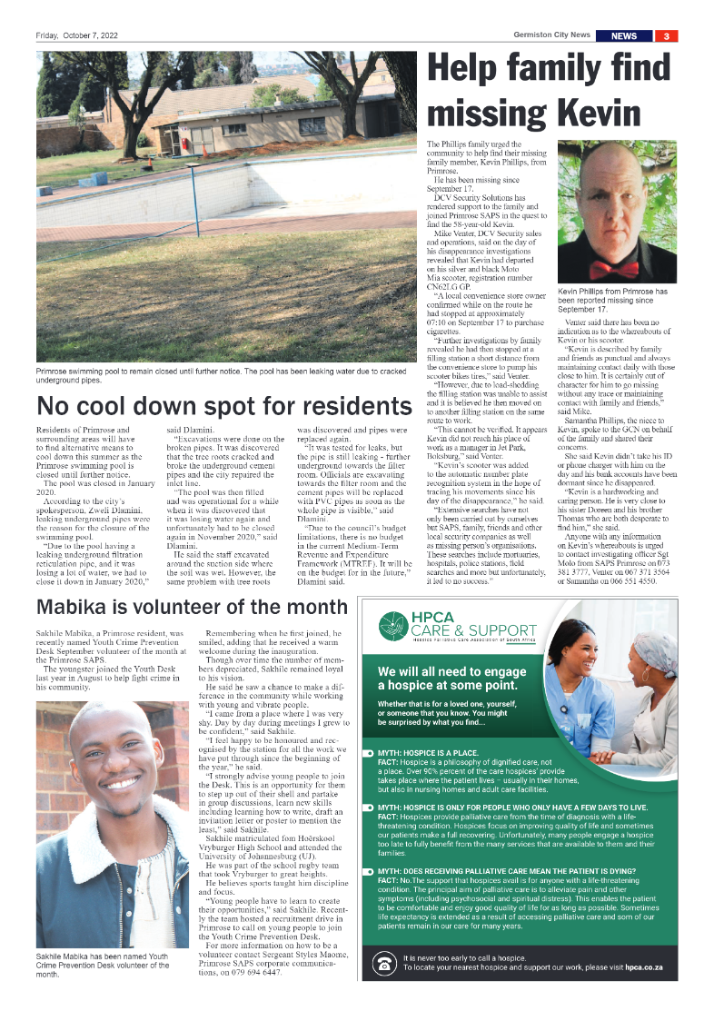 Germiston City News 7 October 2022 page 3