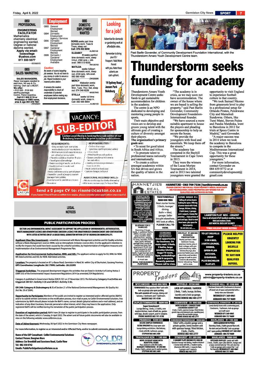 Germiston City News 8 April 2022 page 9