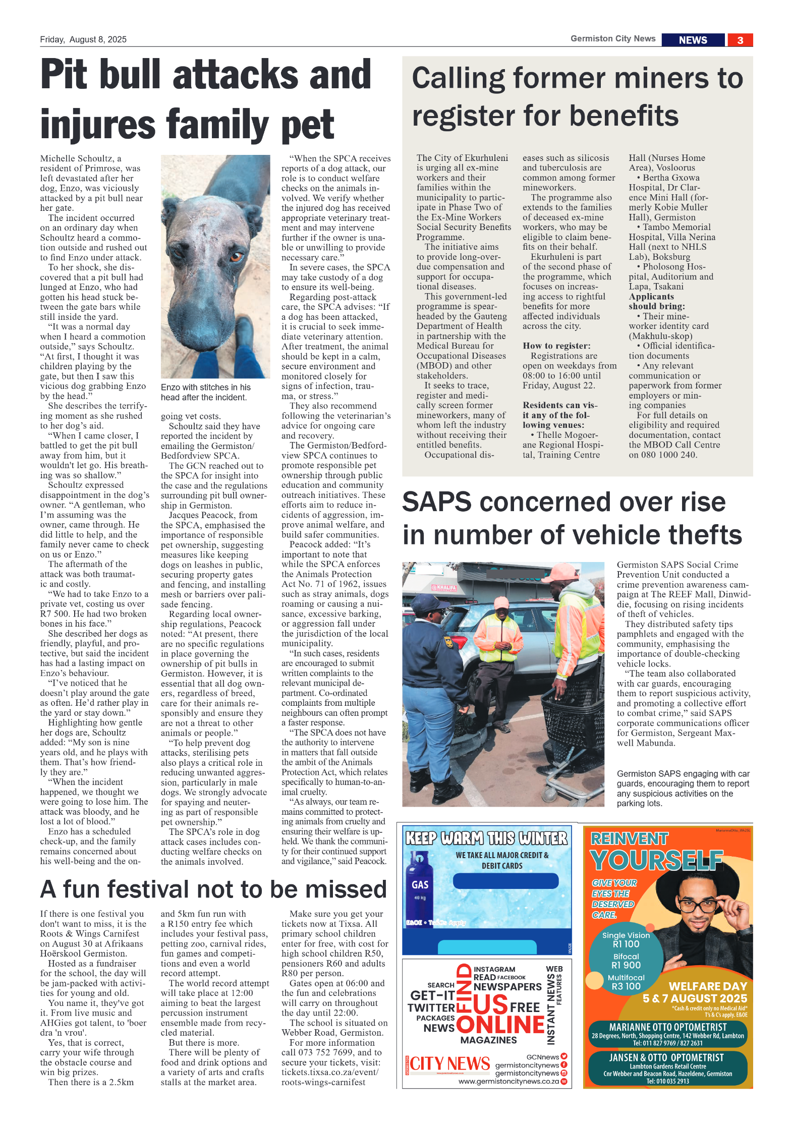 Germiston City News 8 August 2025 page 3