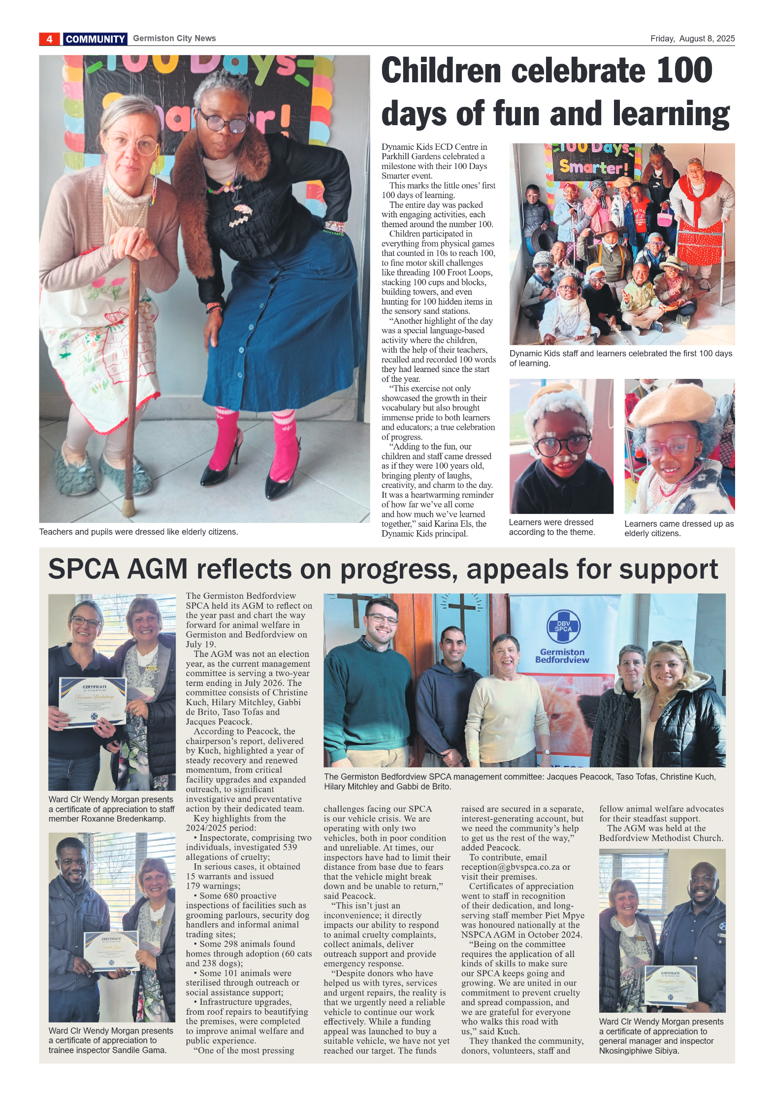 Germiston City News 8 August 2025 page 4