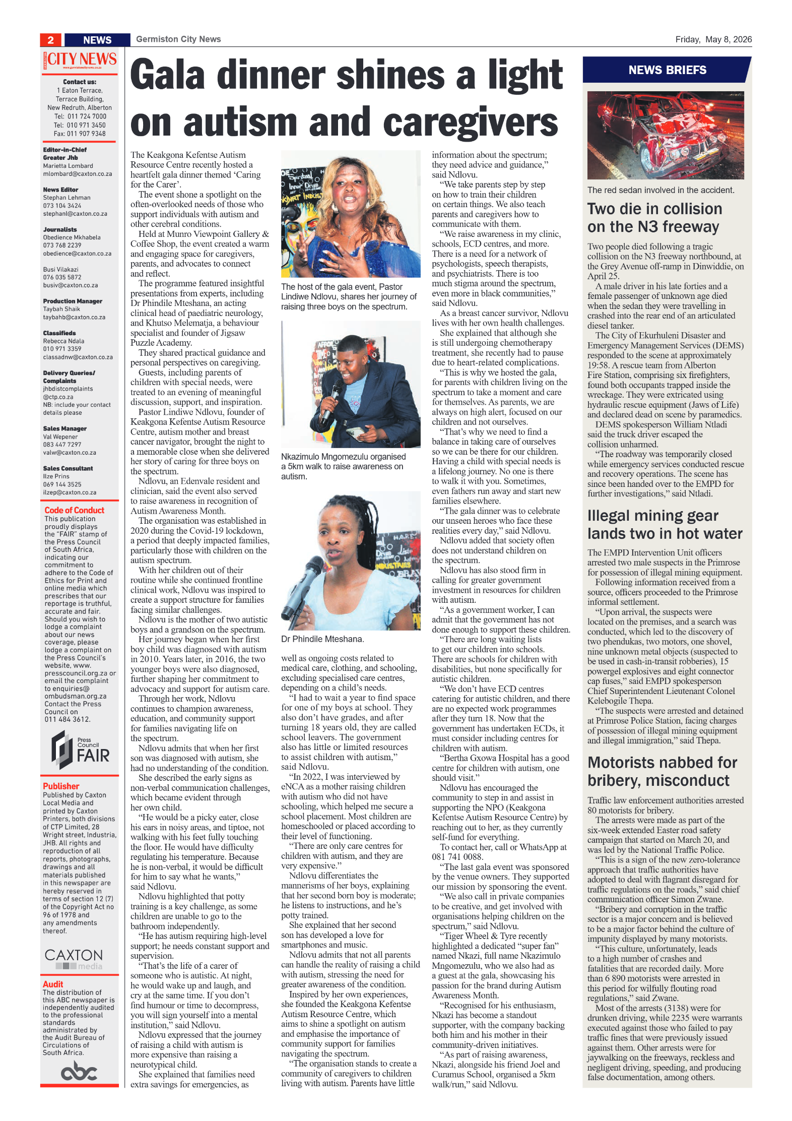 Germiston City News 8 May 2026 page 2