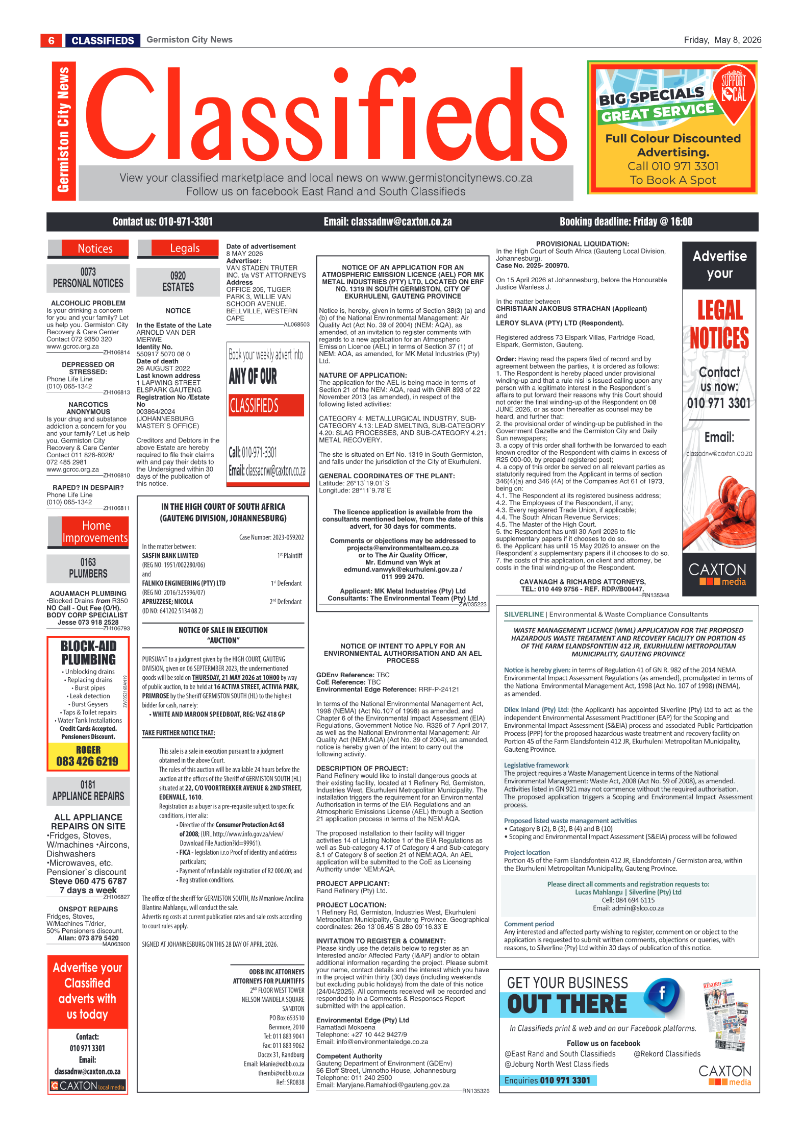 Germiston City News 8 May 2026 page 6