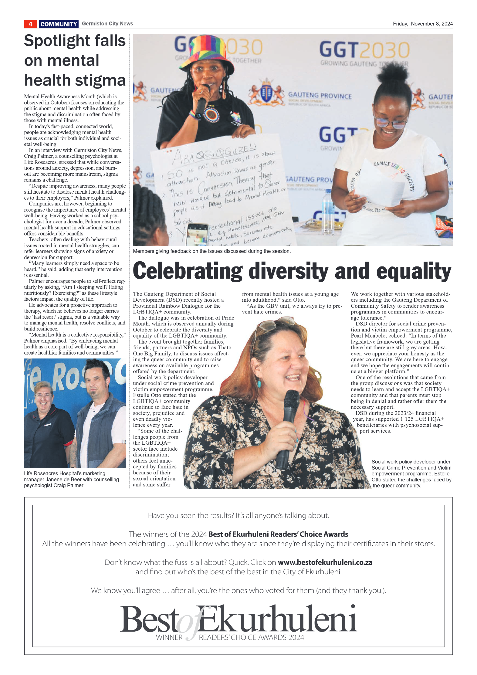 Germiston City News 8 November 2024 page 4