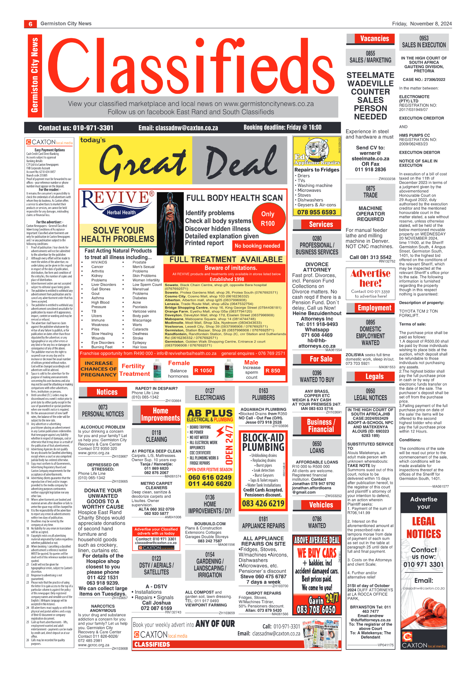 Germiston City News 8 November 2024 page 6