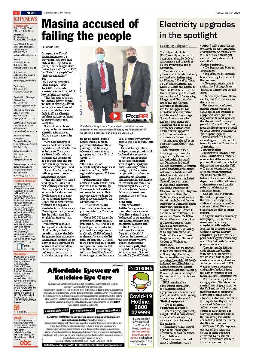 Germiston City News 9 April 2021 page 2