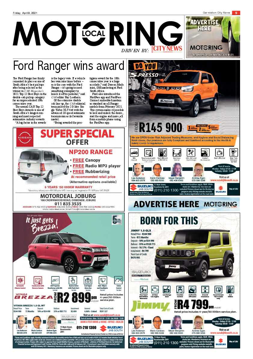 Germiston City News 9 April 2021 page 9
