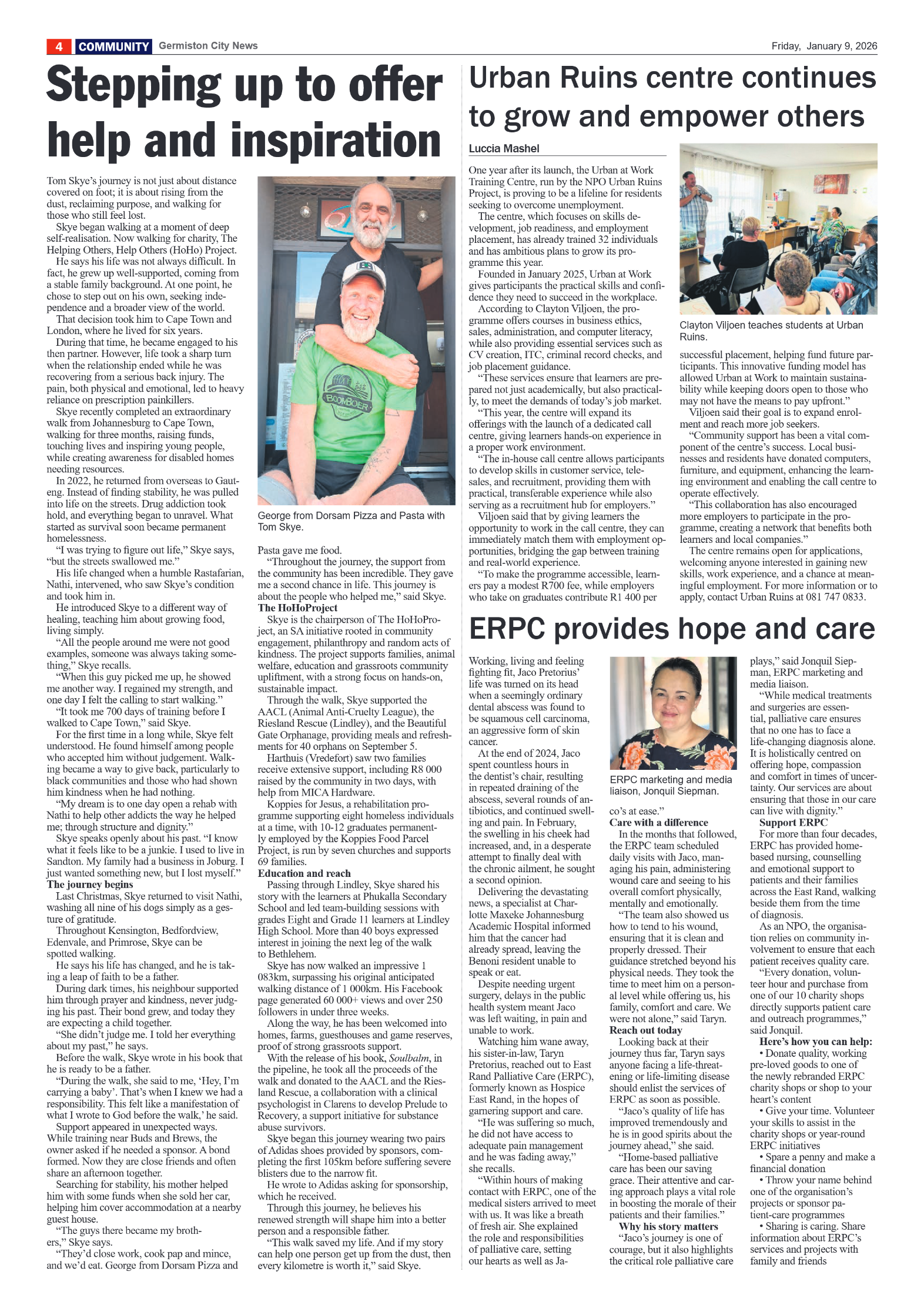 Germiston City News 9 January 2026 page 4