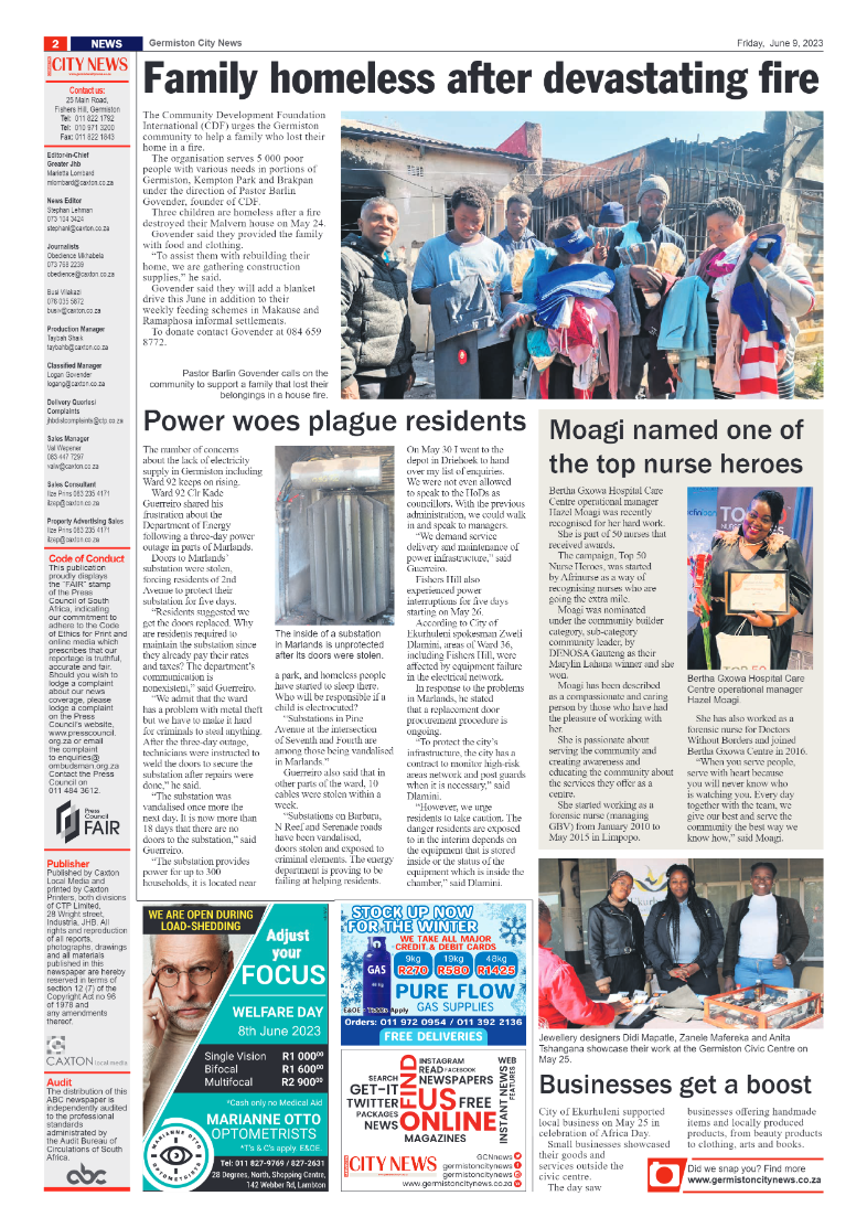 Germiston City News 9 June 2023 page 2