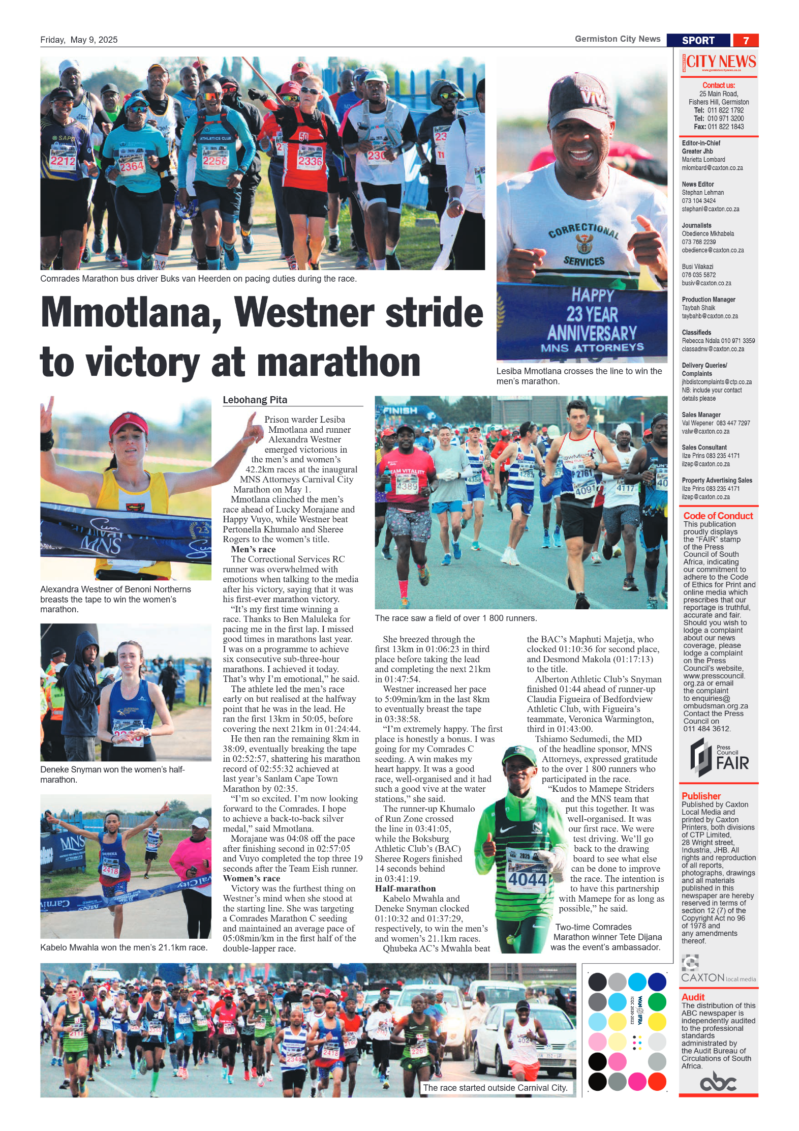 Germiston City News 9 May 2025 page 7