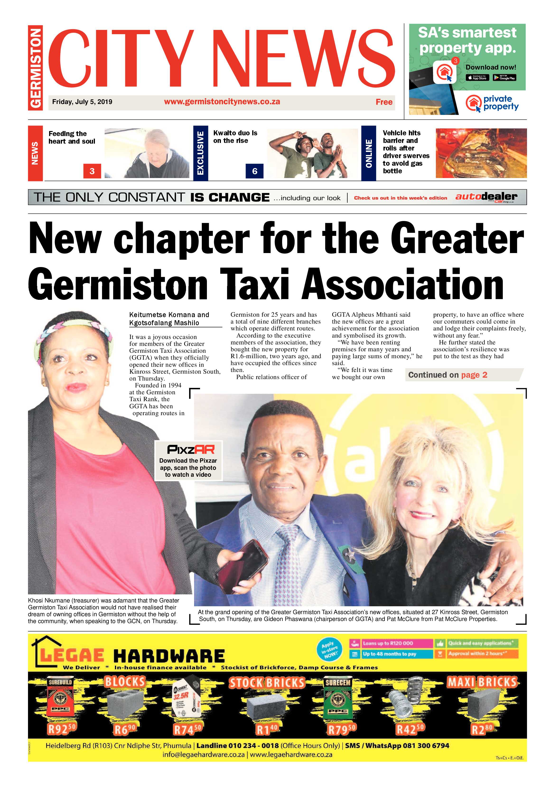 Germiston City News 03 July 2019 page 1