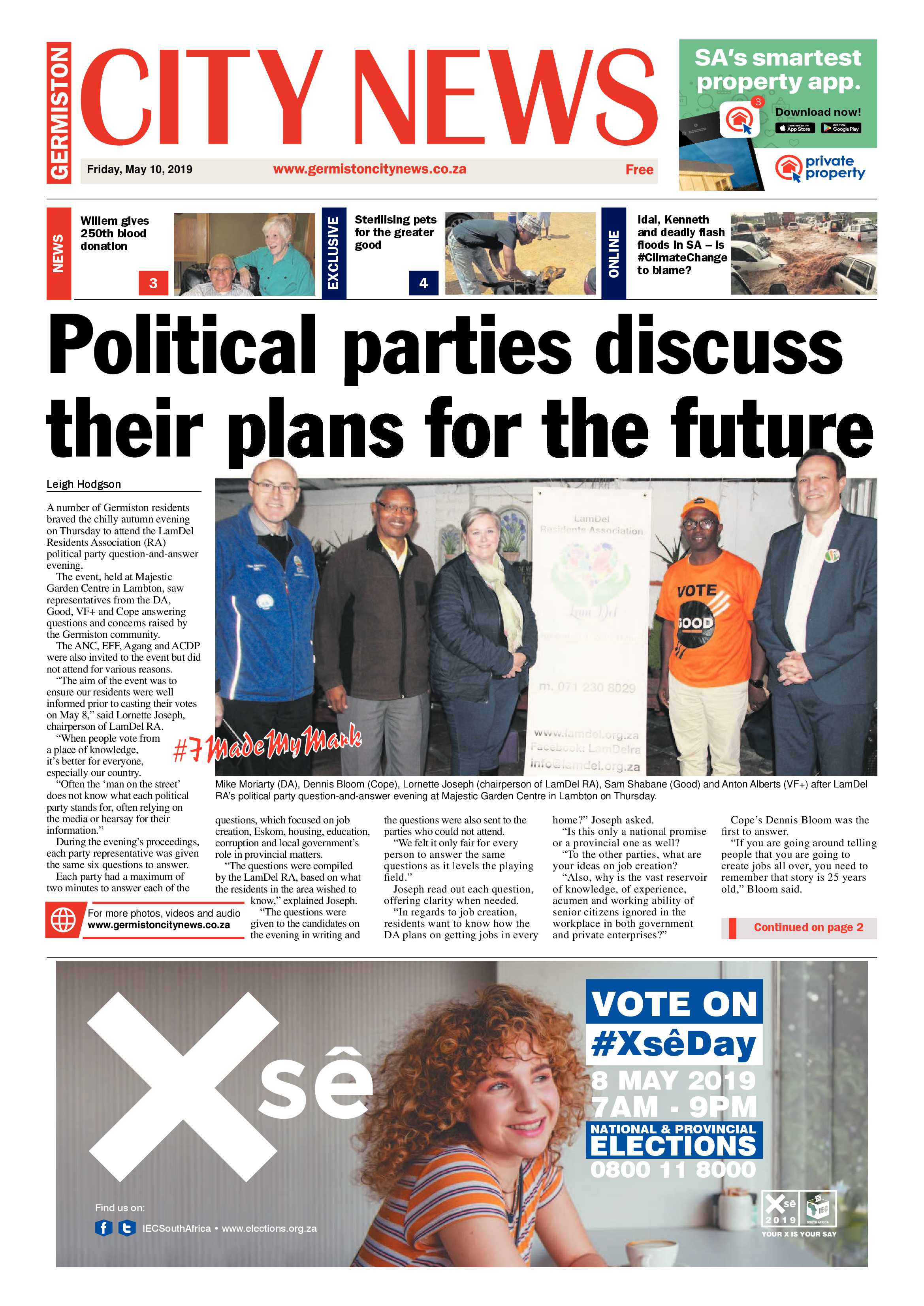 Germiston City News 07 May 2019 page 1