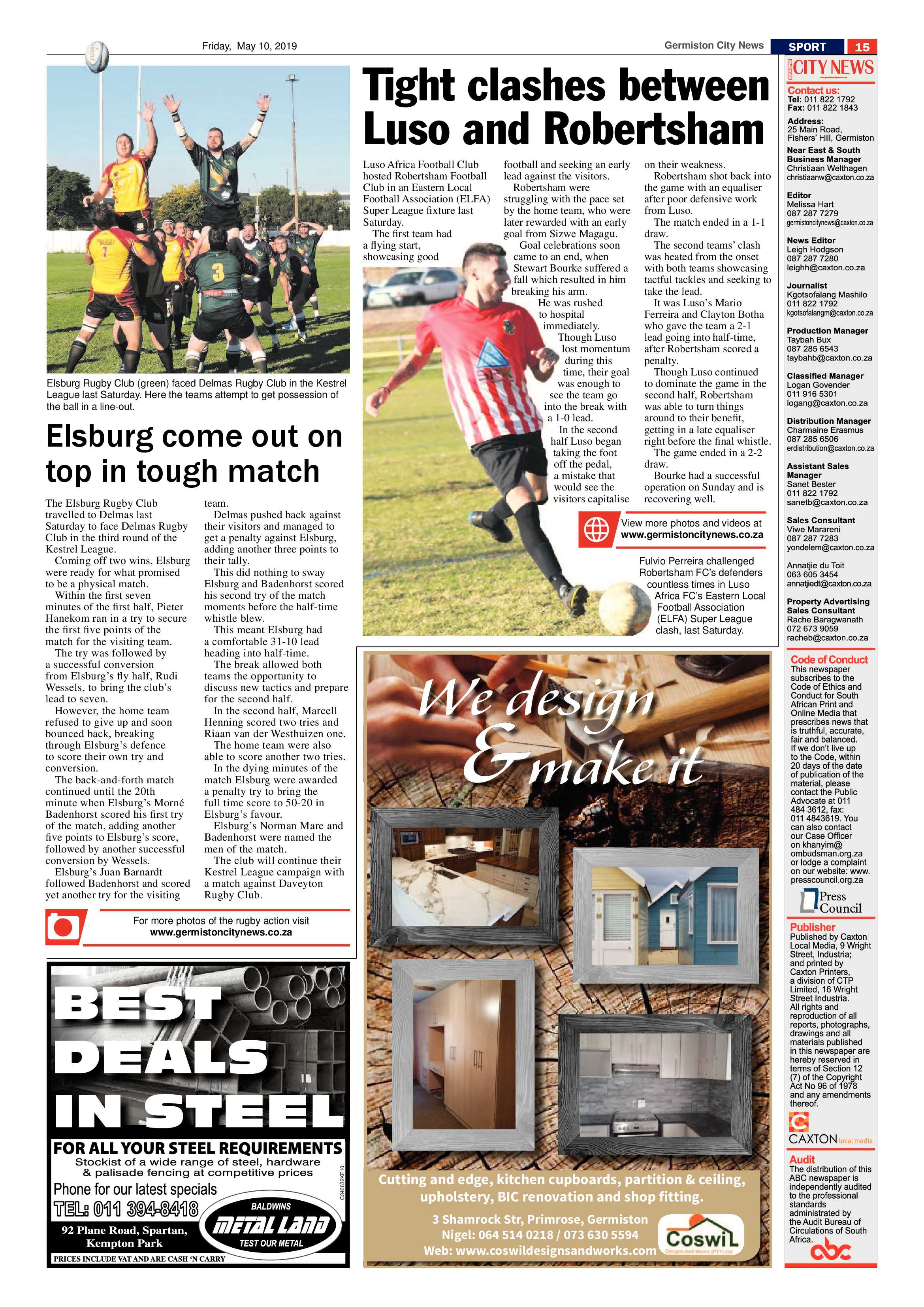 Germiston City News 07 May 2019 page 15