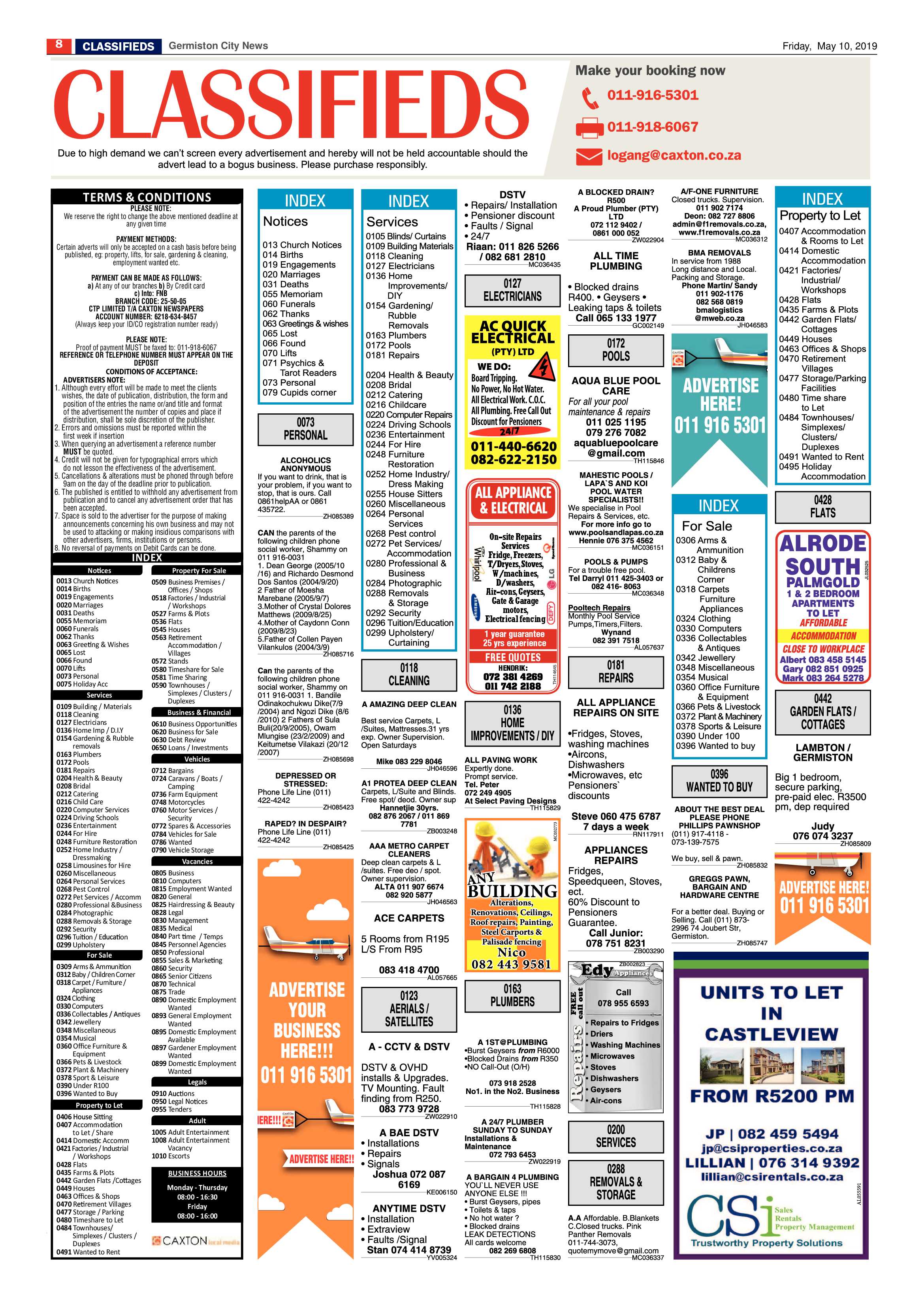 Germiston City News 07 May 2019 page 8