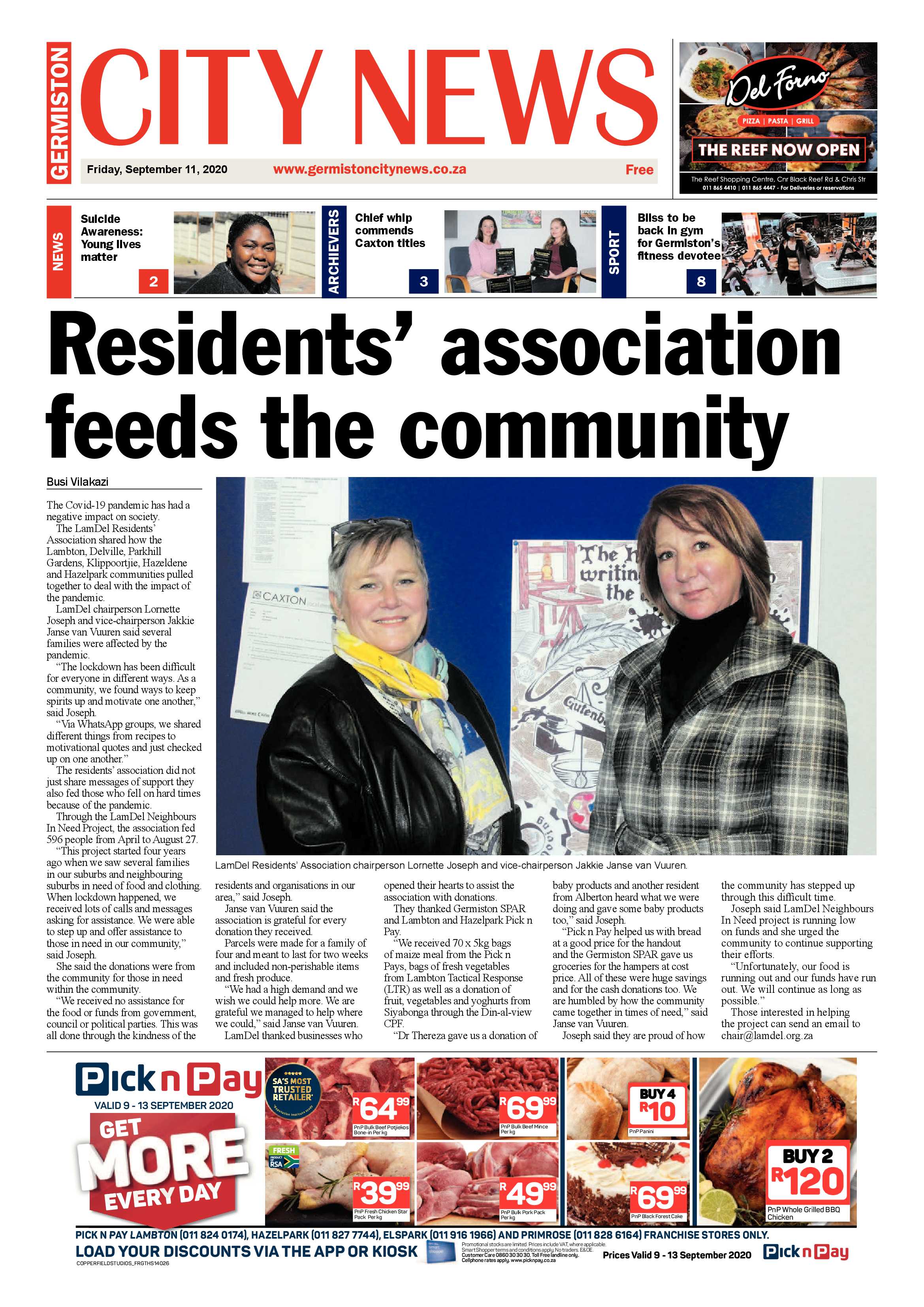 Germiston City News 09 September 2020 page 1