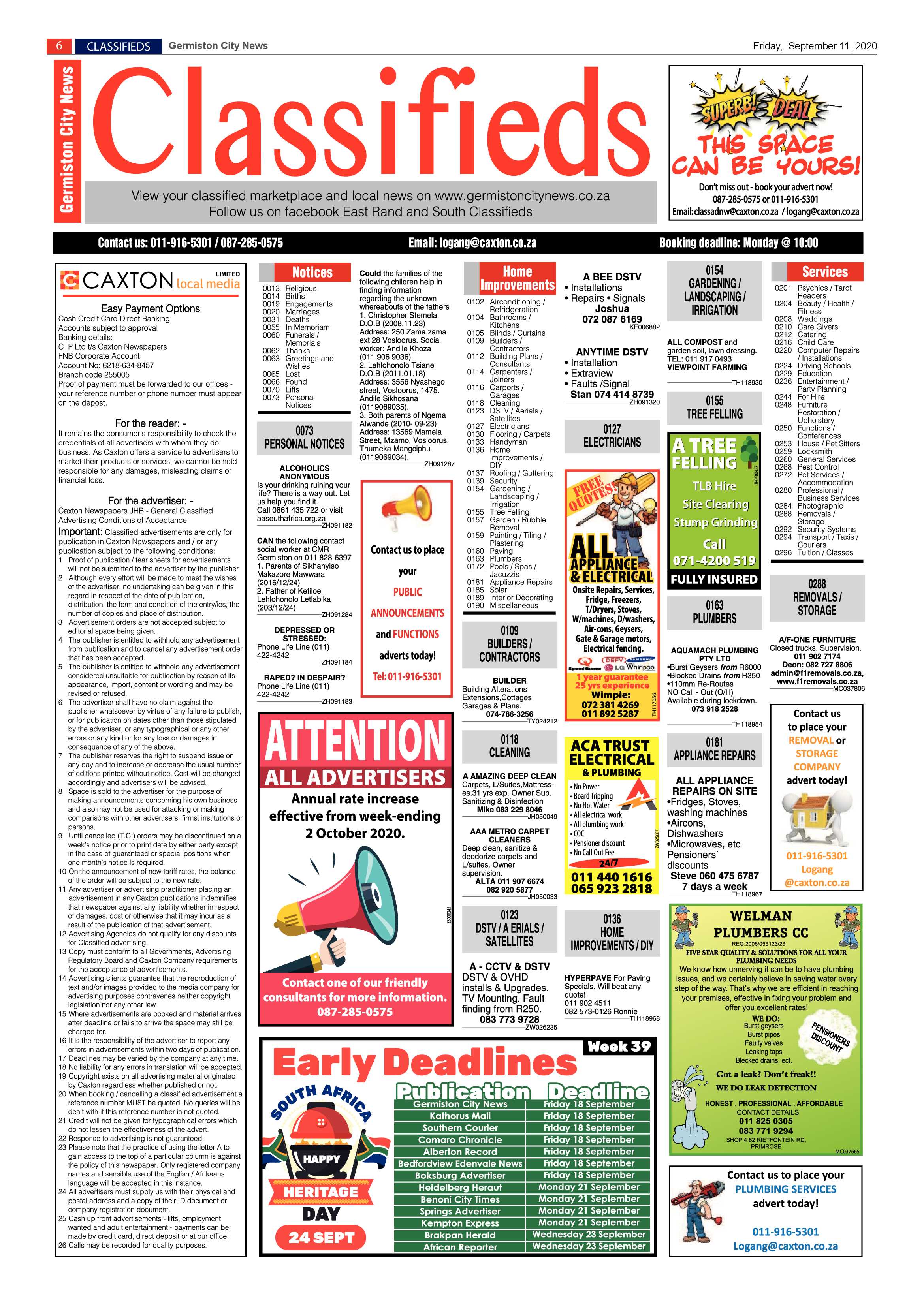 Germiston City News 09 September 2020 page 6